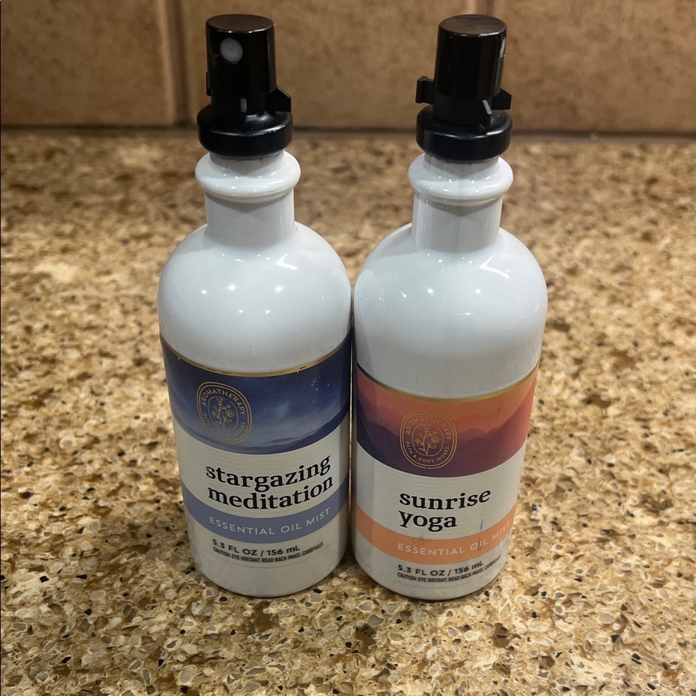 Bath & Body Works Stargazing Meditation and Sunrise Yoga Essential Oil Mist Set